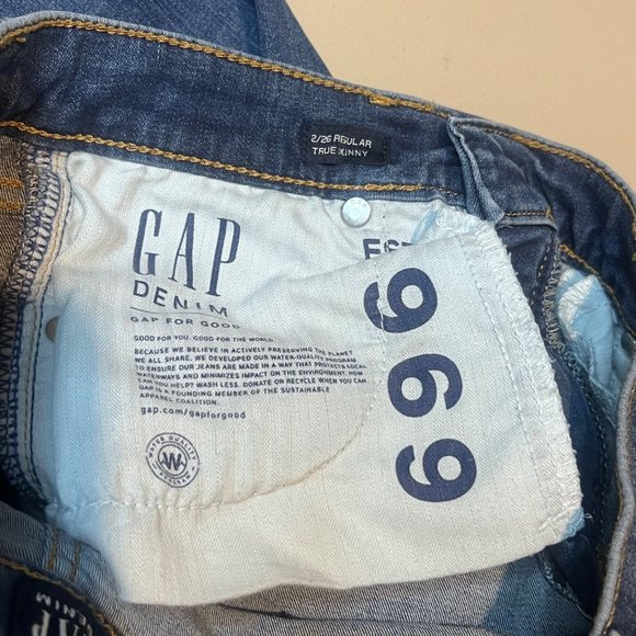 Gap denim jeans Regular True Skinny 2/26 - Picture 8 of 8